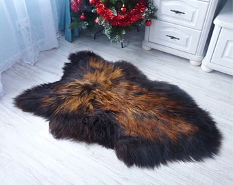 One Of A Kind XXL Sheepskin Rug | Rare Breed Sheepskin | Accent Rug | Christmas Gift | Humanely Sourced| Unique Sheepskin Carpet