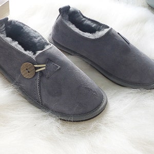Natural Leather Slippers|Real Sheepskin Slippers|Natural Wool Boots| Home Slippers Gift For Her | Warm Leather Boots|Natural Sheepskin Boots