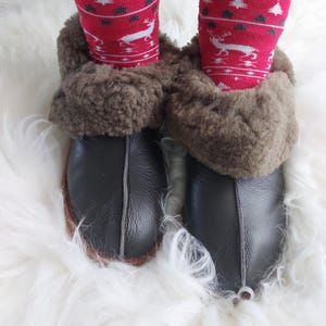 Laarzen van echt leer, pantoffels van naturel wol, winterlaarzen, enkelhoge laarzen warme schoenen voor haar, damespantoffels, comfortabele wollen laarzen
