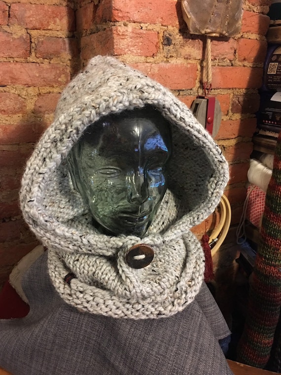 Warm winter cowl hood in your colors
