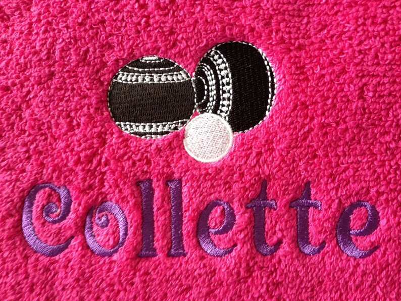 Personalised Embroidered Lawn Bowls/ Bowling Towel Ideal Gift Etsy UK