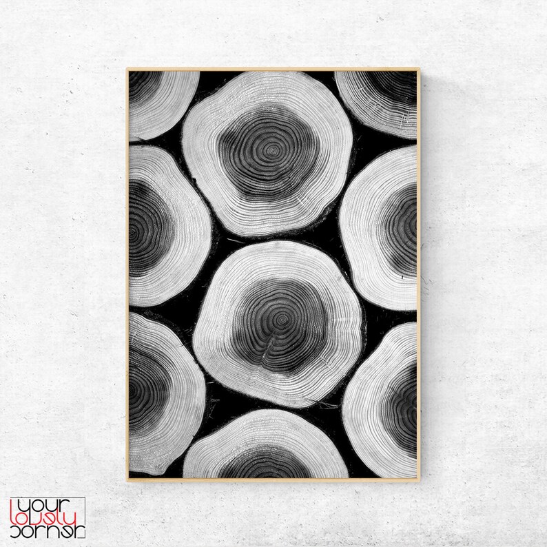 Tree Rings Printable Wall Art Tree Ring Wall Art Prints | Etsy