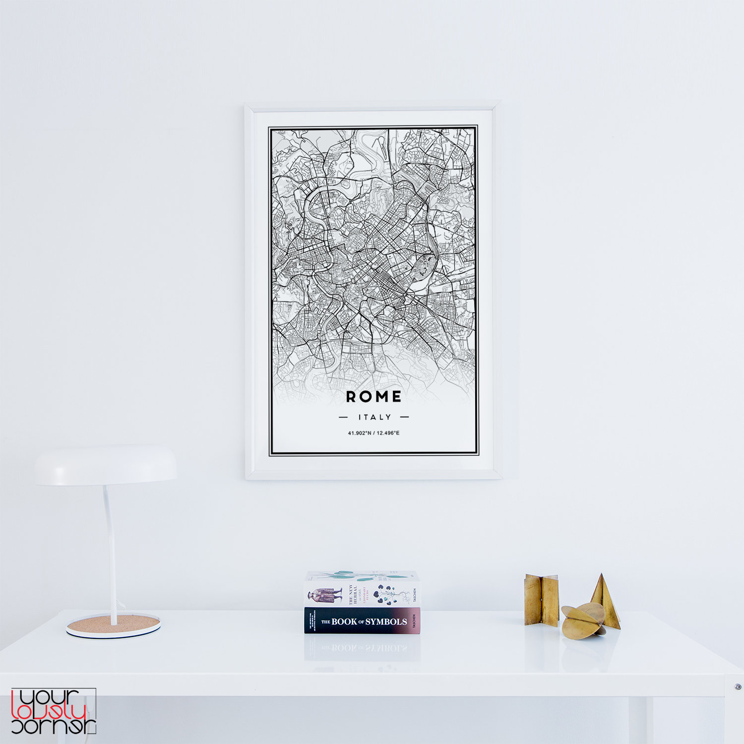 Rome Map Print Rome City Map Print Rome Map Poster - Etsy