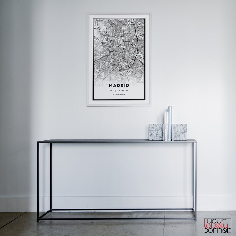 Madrid Map Print Printable Map of Madrid Madrid City Map - Etsy
