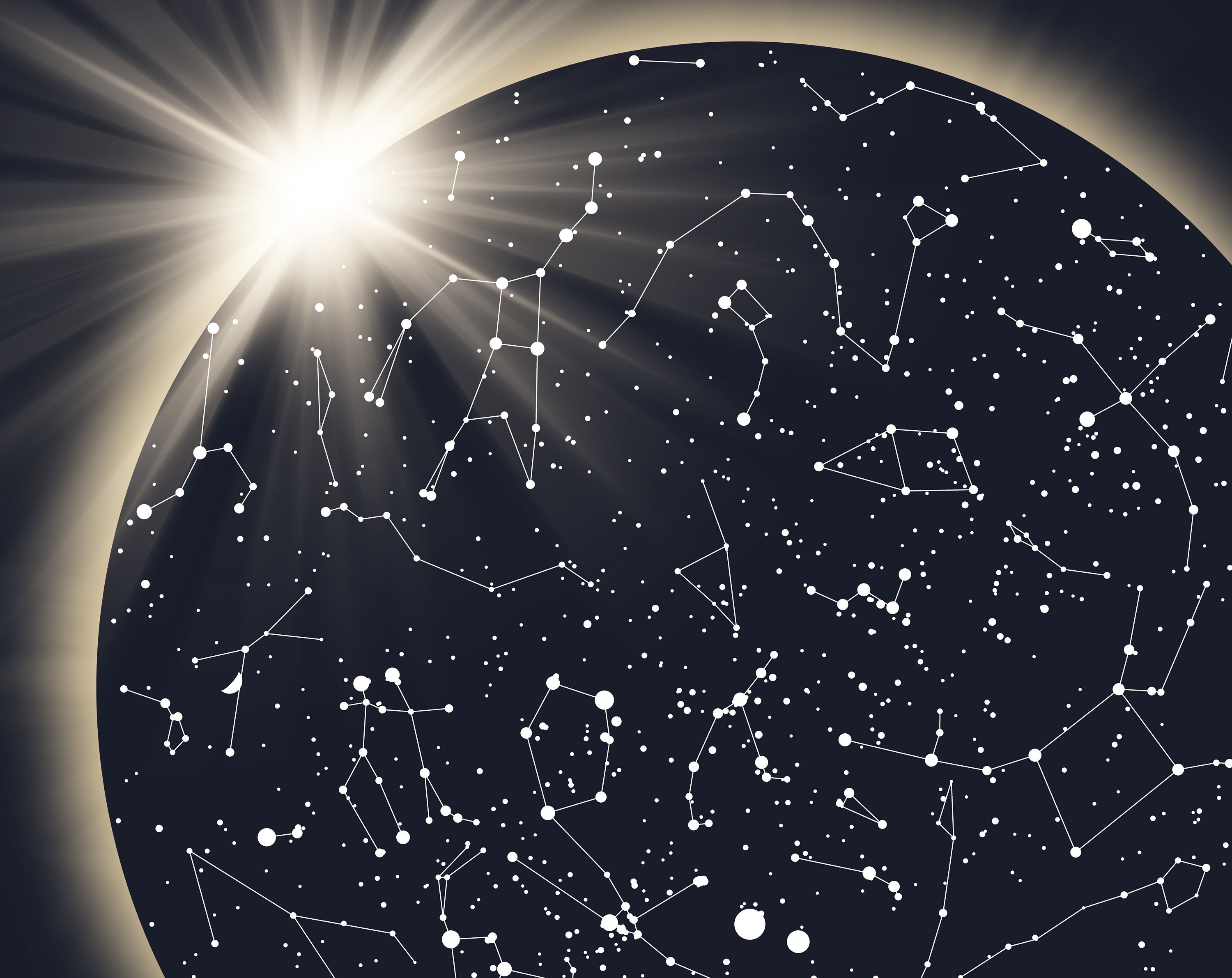 Star Map Anniversary Constellation Map Print Night Sky | Etsy