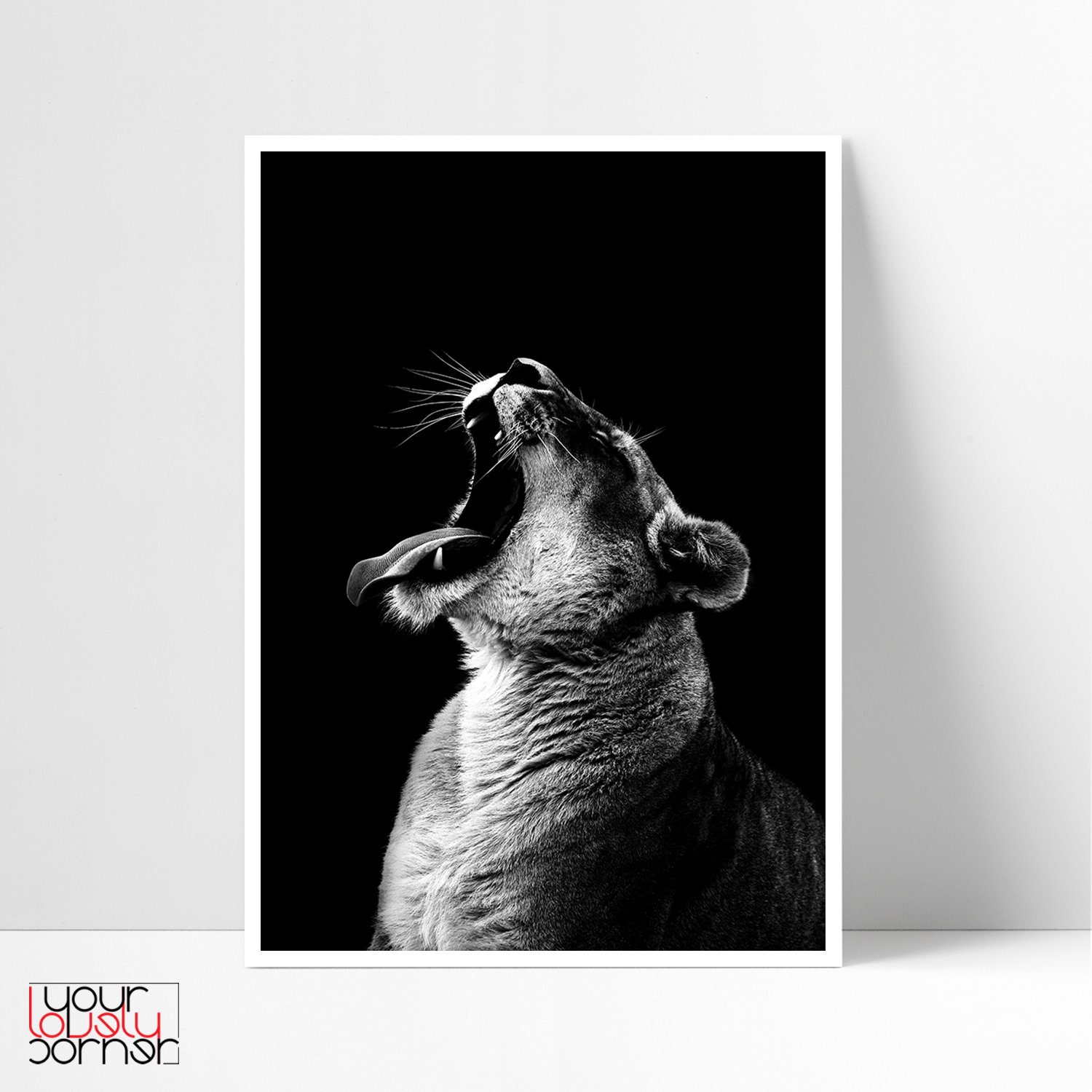 Animals Printable Wall Art Set Of 3 Prints Black And White Etsy