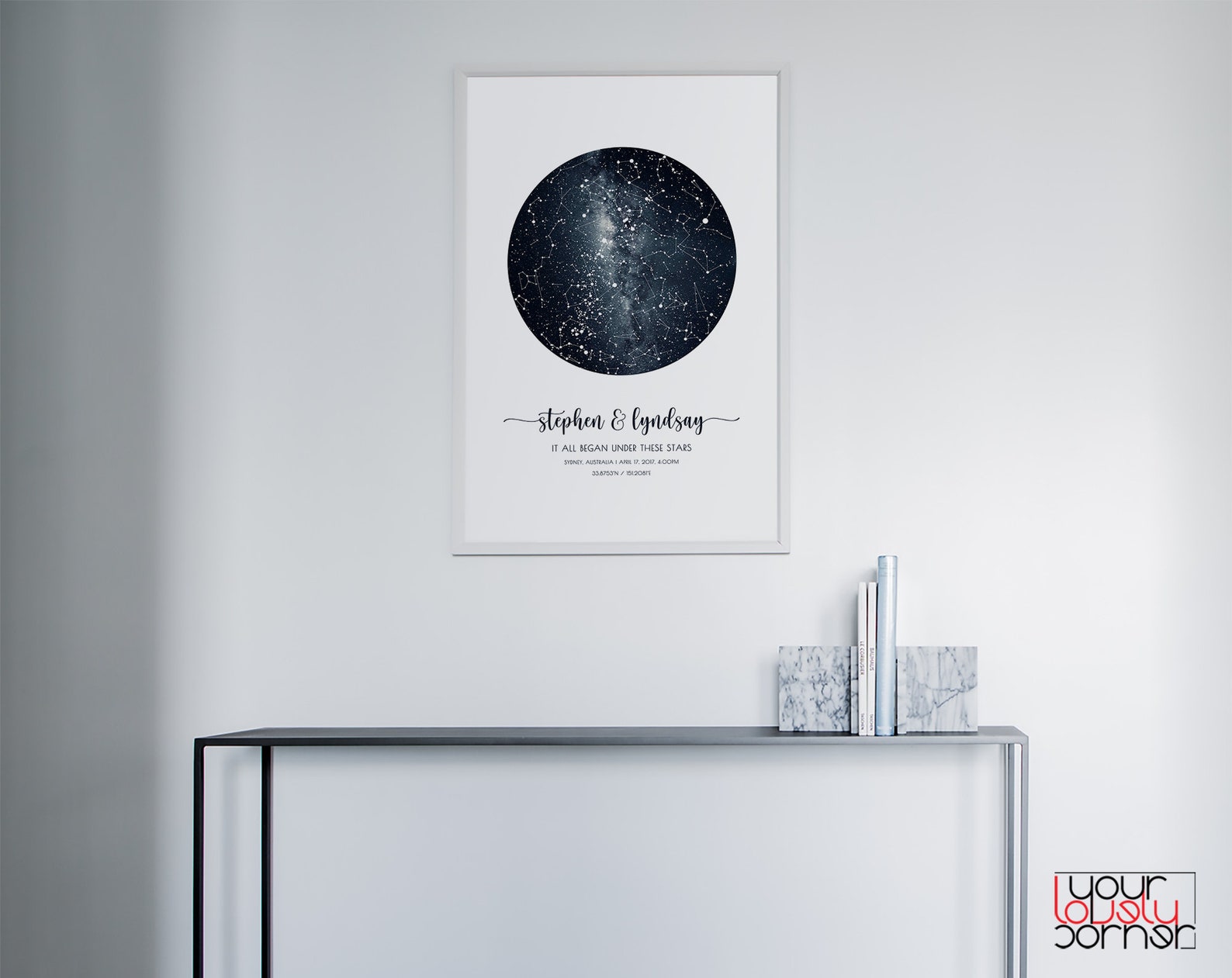 Night Sky Print Constellation Map Custom Star Map Digital | Etsy