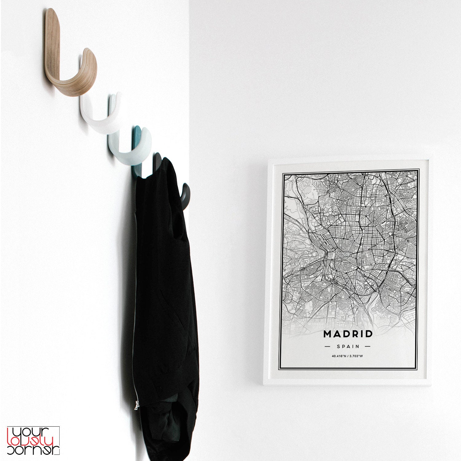 Madrid Map Print Printable Map of Madrid Madrid City Map | Etsy