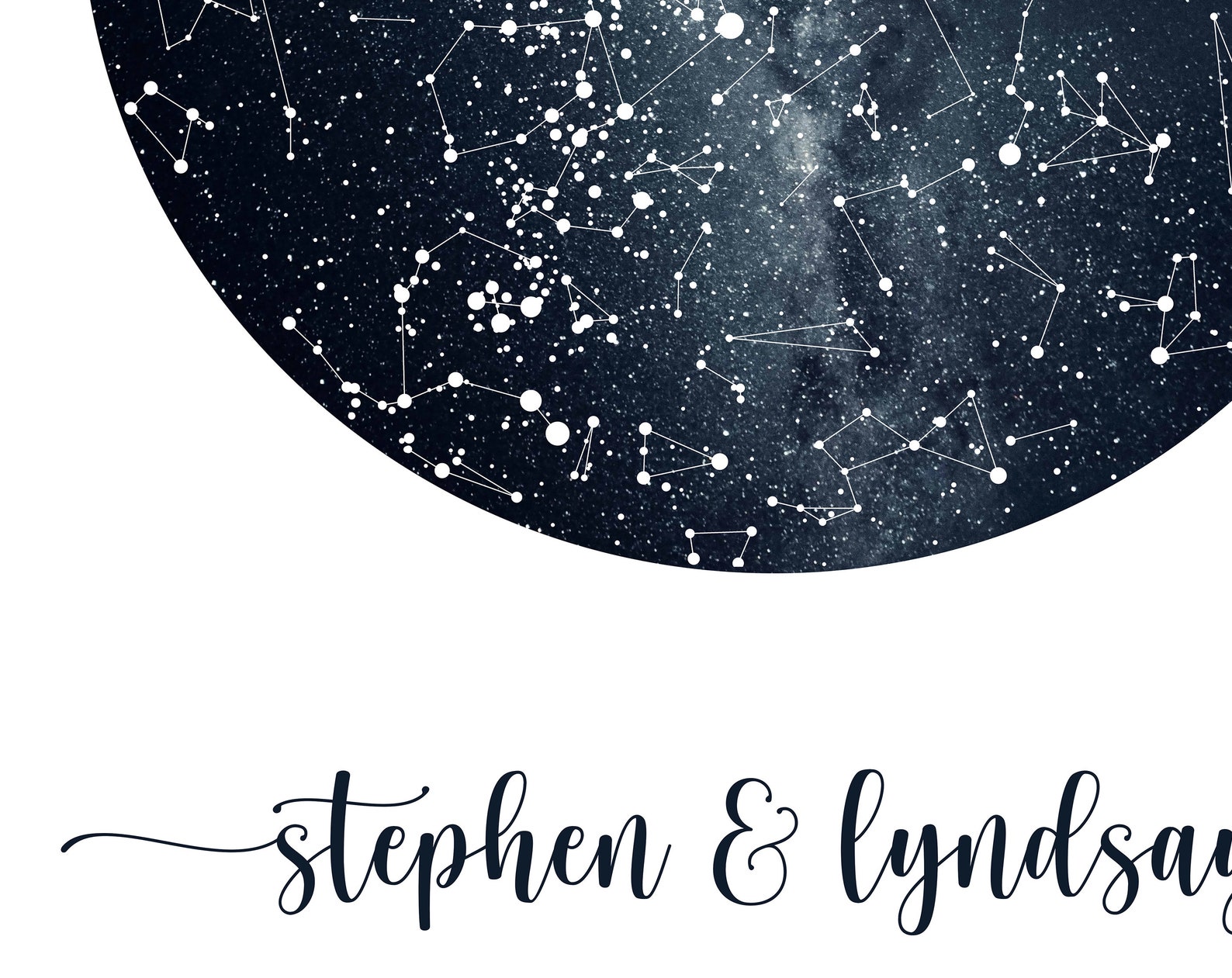 Night Sky Print | Constellation Map | Custom Star Map Digital Print ...