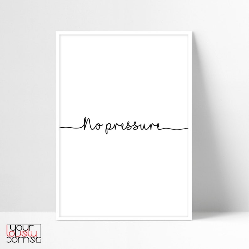 Living Room Wall Art Set of 3 Prints No Pressure No Diamond Etsy