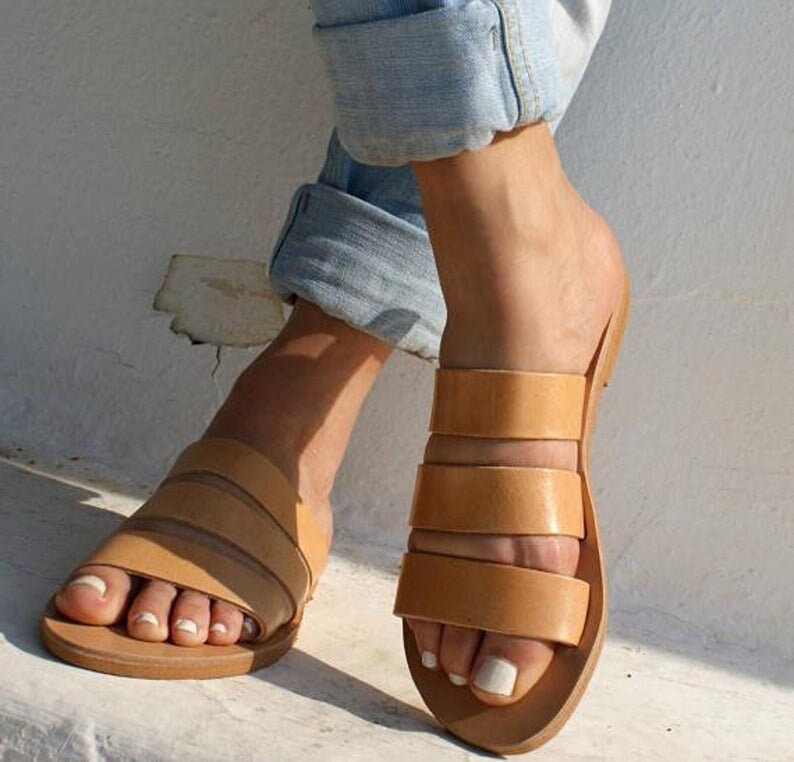 Ancient Greek Handmade Women's Sandals Genuine Leather Ancient Greek Handmade Women's Sandals Genuine Leather