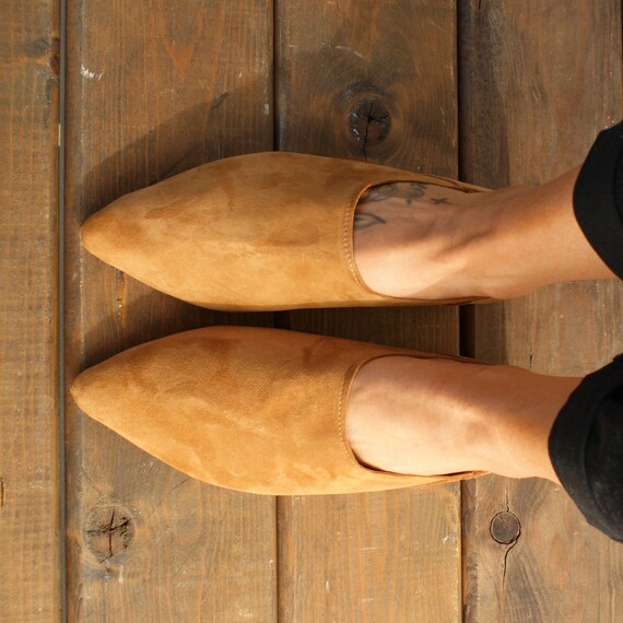 MONACO dames loafer schoenen / camel kleur schoenen / slip-on - Etsy  Nederland
