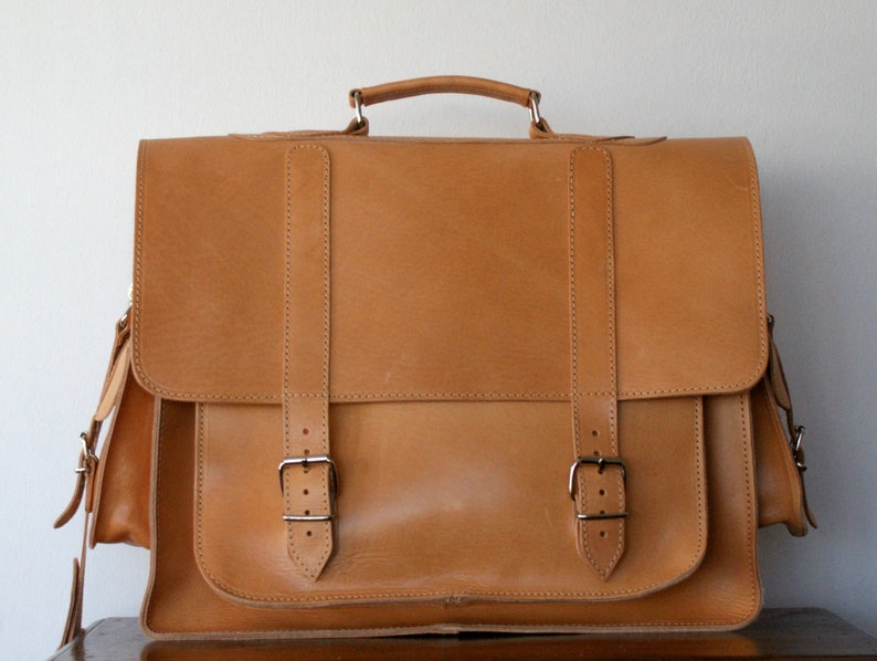 17 inch leather messenger bag shoulder bag laptop bag old school bag mens bag crossbody bag leather briefcase code 20 natural