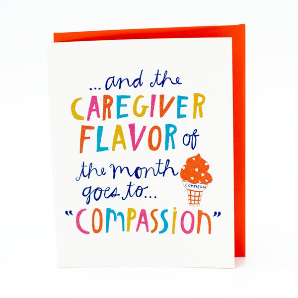 Caregiver of the Month Cards - Etsy