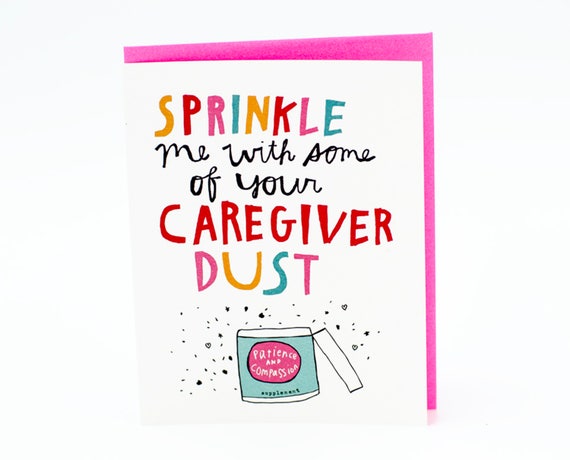 Caregiver Card Caregiver Appreciation Caregiver Gift | Etsy