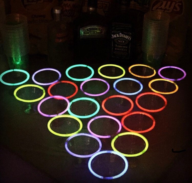 Glow Stick Party Cups - 20 Assorted Colors Cups