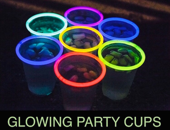 Glow In the Dark Party. Neon Glow Party Cups Glow Wedding LED Wedding LED Light Sticks Il_570xn
