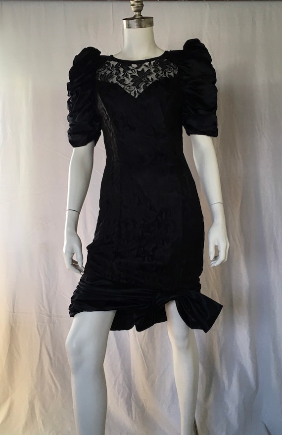 1980s little black cocktail dress
