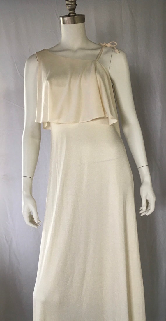 white goddess gown