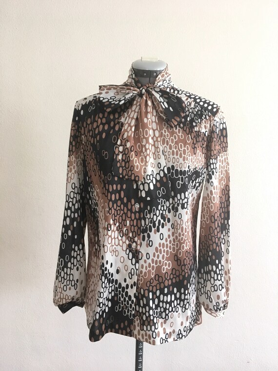1970 sexy secretary blouse