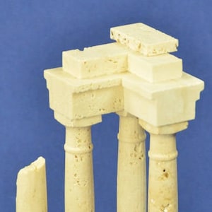 Reconstruction of travertine marble ruins &quot;Colonna&quot;