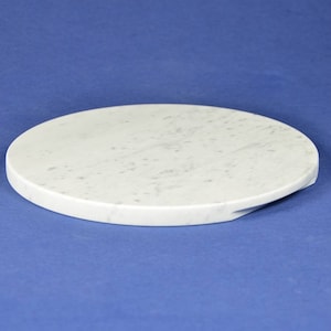 Round top in white Carrara marble Ø 24 cm