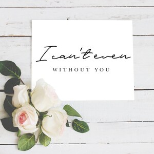je ne peux même pas sans vous, carte de mariée, carte de mariage, carte de proposition, carte de demoiselle d'honneur, demoiselle d'honneur, matrone d'honneur / SKU : LNBM37 | DANI