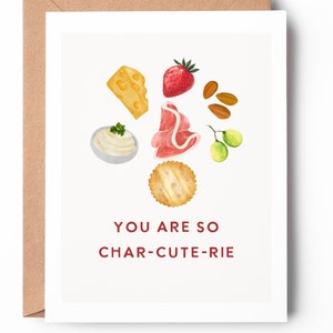 charcuterie vous êtes tellement / carte de jeu de mots / jolie carte pour la Saint-Valentin / carte d'anniversaire / SKU : LNVD10