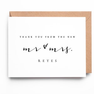 Paquete a granel de tarjetas de agradecimiento para bodas, tarjetas de regalo de agradecimiento, tarjetas de agradecimiento para recién casados, tarjetas de agradecimiento a granel / SKU: LNTHANKS22 / AVERY