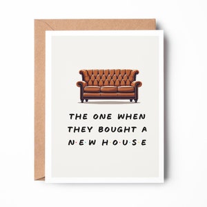 celle où ils ont acheté une nouvelle maison, une carte d'amis, une nouvelle maison, une nouvelle carte de maison, une nouvelle carte de voisins, une jolie carte de nouvelle maison / SKU : LNNH05