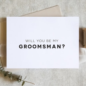 Carte simple soyez mon garçon d'honneur, serez-vous mon carte de garçon d'honneur, serez-vous mon meilleur homme, carte de mariage / SKU : LNGMP18