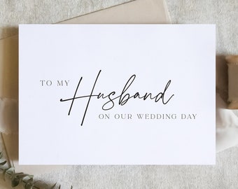 To my husband on our wedding day card, To my hubby on our wedding day card, to my hubby card, wedding day card / SKU: LNWD56A / ZOEY