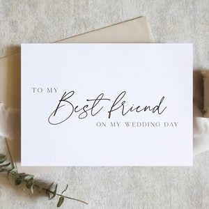 à ma carte de meilleure amie, carte de meilleure amie, à ma demoiselle d'honneur, à ma demoiselle d'honneur, carte de mariage, carte de meilleure amie / SKU : LNWD56P / ZOEY