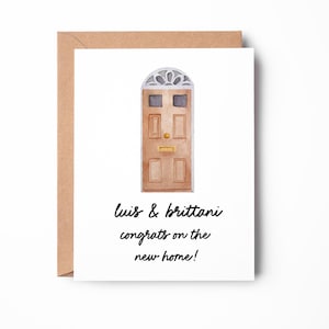 Félicitations pour cette nouvelle maison, carte de pendaison de crémaillère, nouvelle carte de maison, nouvelle carte de maison, cadeau de pendaison de crémaillère / SKU : LNNH06B