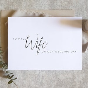 À ma femme sur notre carte de mariage, À ma femme sur notre carte de mariage, À ma femme, carte de mariage / SKU : LNWD62D / EMMA
