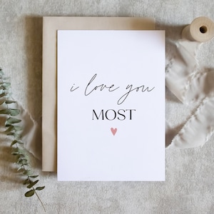 Carte Je t'aime plus / carte joyeux anniversaire / carte d'anniversaire pour femme mari / jolie carte d'anniversaire / SKU : LNOS20B
