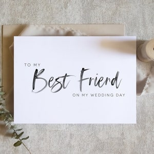 à ma carte de meilleure amie, carte de meilleure amie, à ma demoiselle d'honneur, à ma demoiselle d'honneur, carte de mariage, carte de meilleure amie / SKU : LNWD60P / elise
