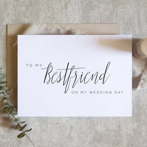 à ma carte de meilleure amie, carte de meilleure amie, à ma demoiselle d'honneur, à ma demoiselle d'honneur, carte de mariage, carte de meilleure amie / SKU : LNWD62P / EMMA