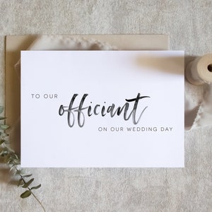à notre célébrant, carte de remerciement, carte de célébrant, à notre célébrant, carte de mariage / SKU : LNWD60T / elise