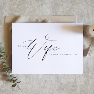 À ma femme sur notre carte de mariage, À ma femme sur notre carte de mariage, À ma femme, carte de mariage / SKU : LNWD61D / RINA