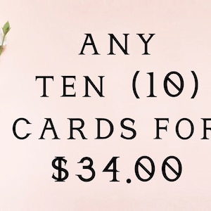 Pick 10 cards for 34 wedding cards, proposal cards, wedding day cards, mix and match cards for wedding