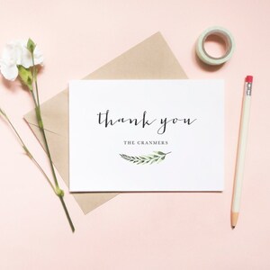 carte de remerciement de mariage, carte de remerciement, carte de couple, carte de jeunes mariés, carte de remerciement, carte de jour de mariage / SKU : LNTHANKS21G