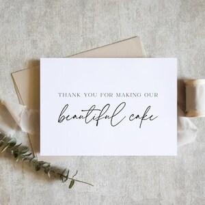 Wedding Vendor Thank You Card | Thank You Wedding Vendor | Wedding Day Appreciation Card image 4