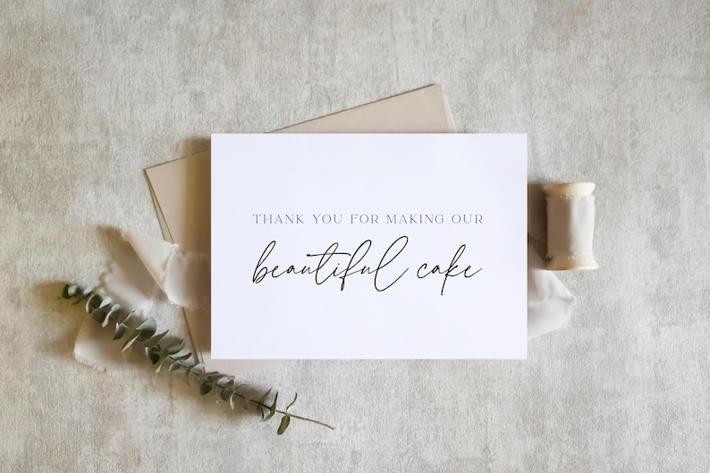 Wedding Vendor Thank You Card | Thank You Wedding Vendor | Wedding Day Appreciation Card image 4