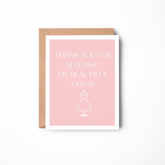 Wedding Dress Alterations Thank You | Bridal Seamstress Appreciation | Wedding Vendor Card | Wedding Day Greeting - Etsy Wedding Dress Alterations Thank You | Bridal Seamstress Appreciation | Wedding Vendor Card | Wedding Day Greeting - Etsy