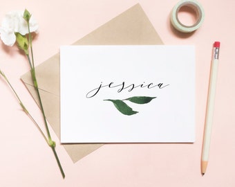 Customized name wedding card, floral card,  Bridesmaid proposal card, Maid of honor proposal card, proposal card, wedding card / SKU: LNBM52