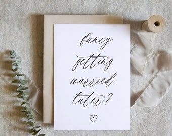 fancy getting married today card / cute wedding card / funny wedding day card / wife husband wedding day card / SKU: LNWD68  | CHARLOTTE