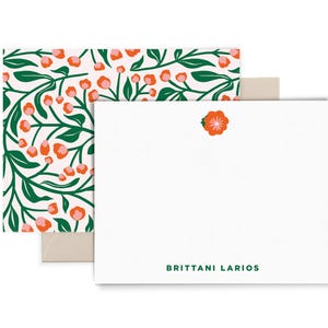Juego de papelería Summer Vines, juego de papelería inspirado en vides florales bohemias, regalo de papelería de oficina para maestros, papelería social