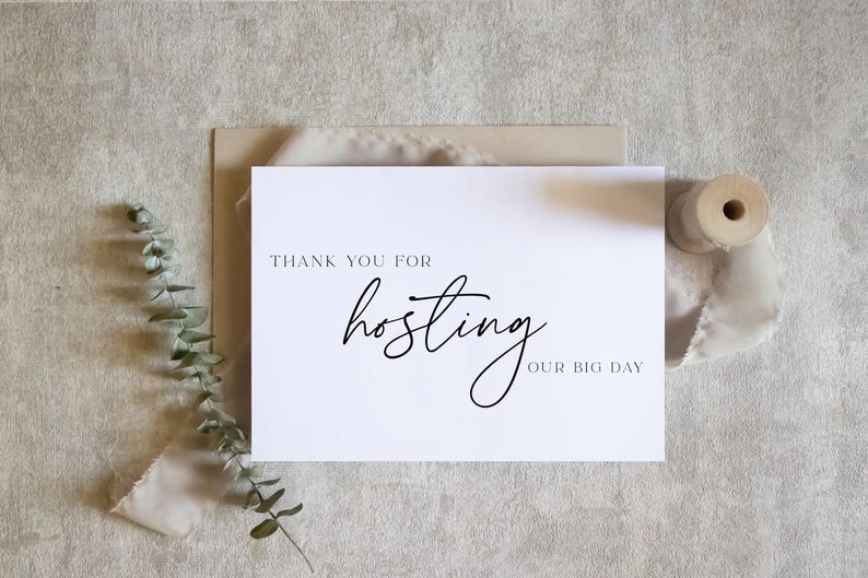 Wedding Vendor Thank You Card | Thank You Wedding Vendor | Wedding Day Appreciation Card image 3