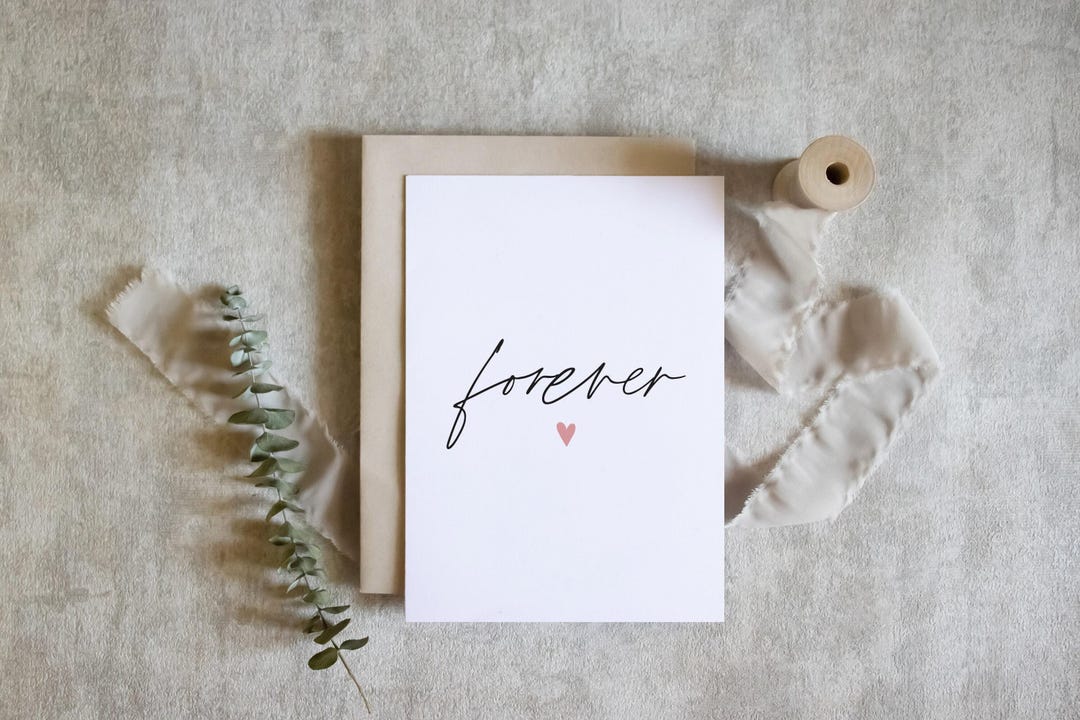Forever Anniversary Card | for Wife or Husband - Etsy